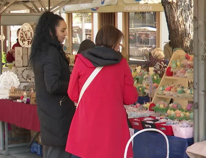 Vaskršnji bazar u pešačkoj zoni