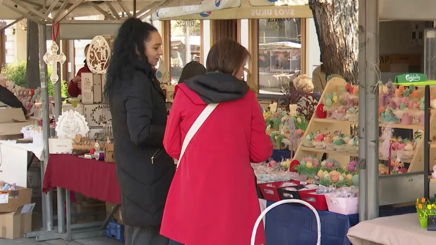 Vaskršnji bazar u pešačkoj zoni