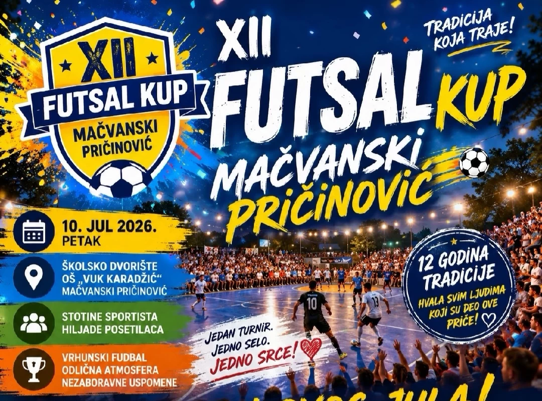 Mačvanski Pričinović domaćin Futsal turnira