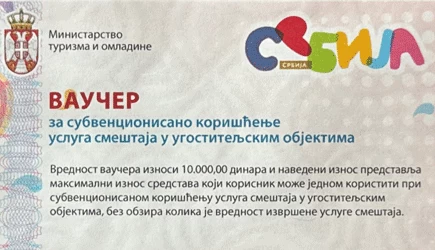Uskoro podela još 30.000 turističkih vaučera