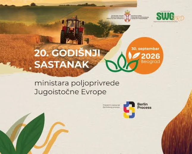 Ministari poljoprivrede jugoistočne Evrope gosti Beograda 