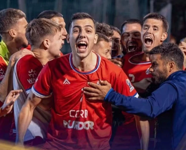 Ognjen Despotović sa reprezentacijom Srbije na krovu sveta
